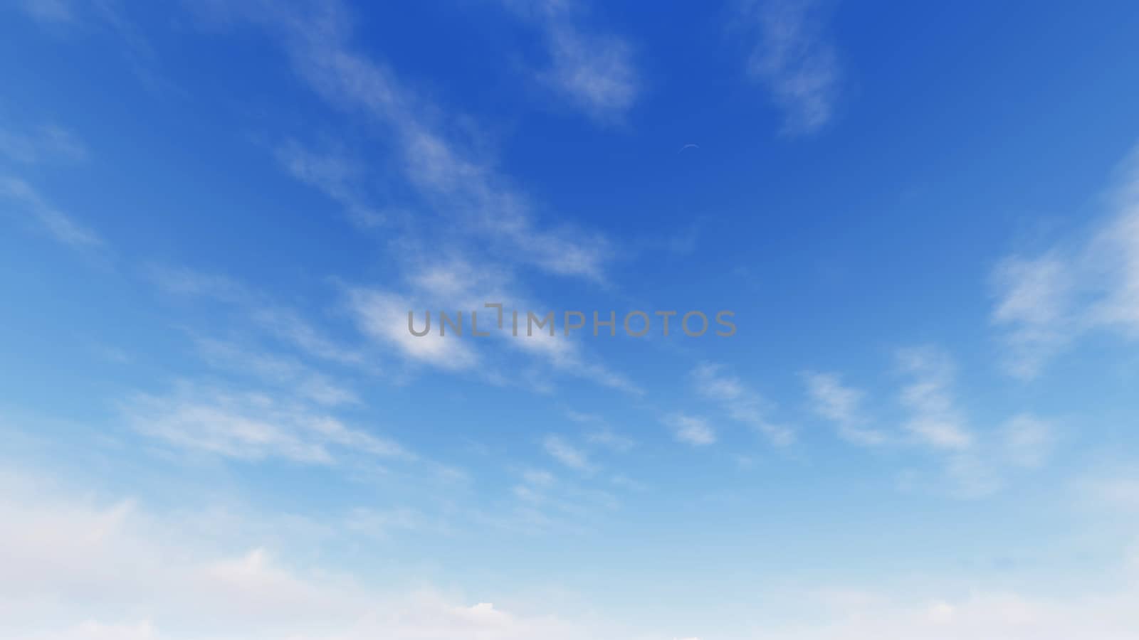 Cloudy blue sky abstract background, blue sky background with tiny clouds, 3d illustration