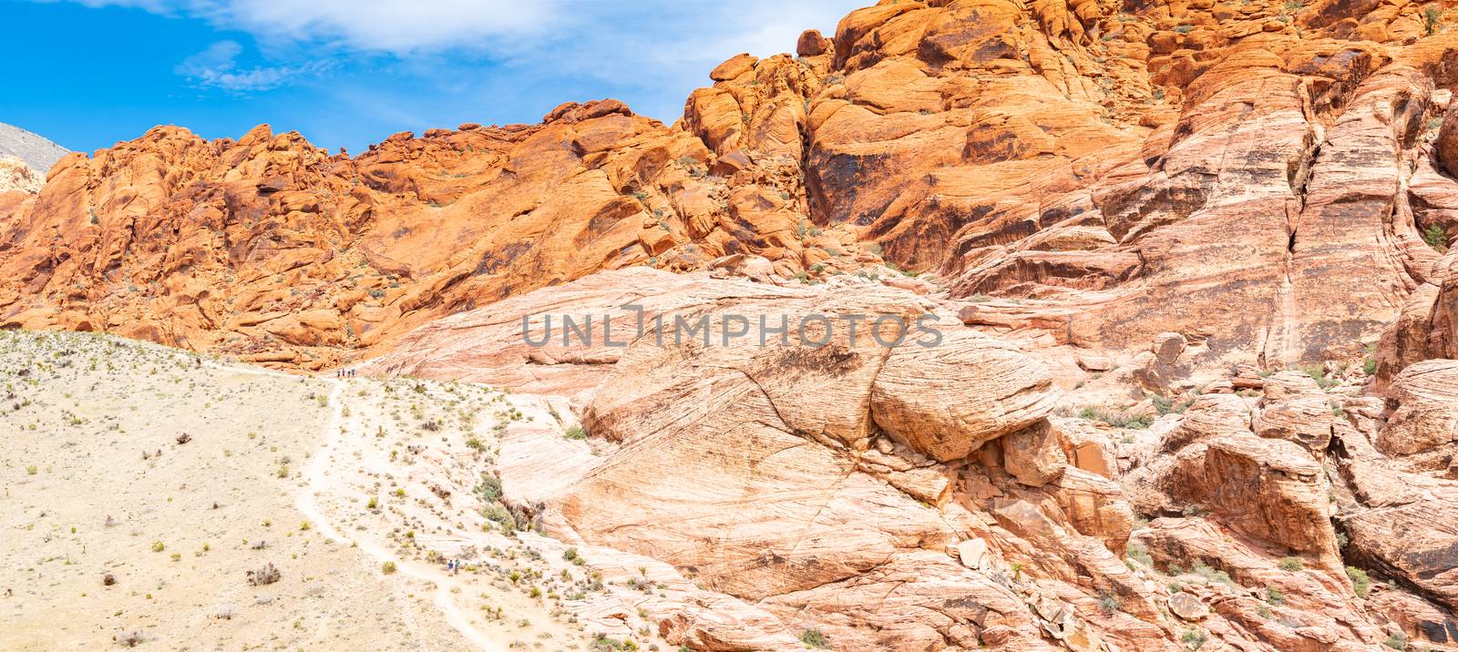 Red Rock Canyon National Conservation Area in Las Vegas Nevada USA Panorama