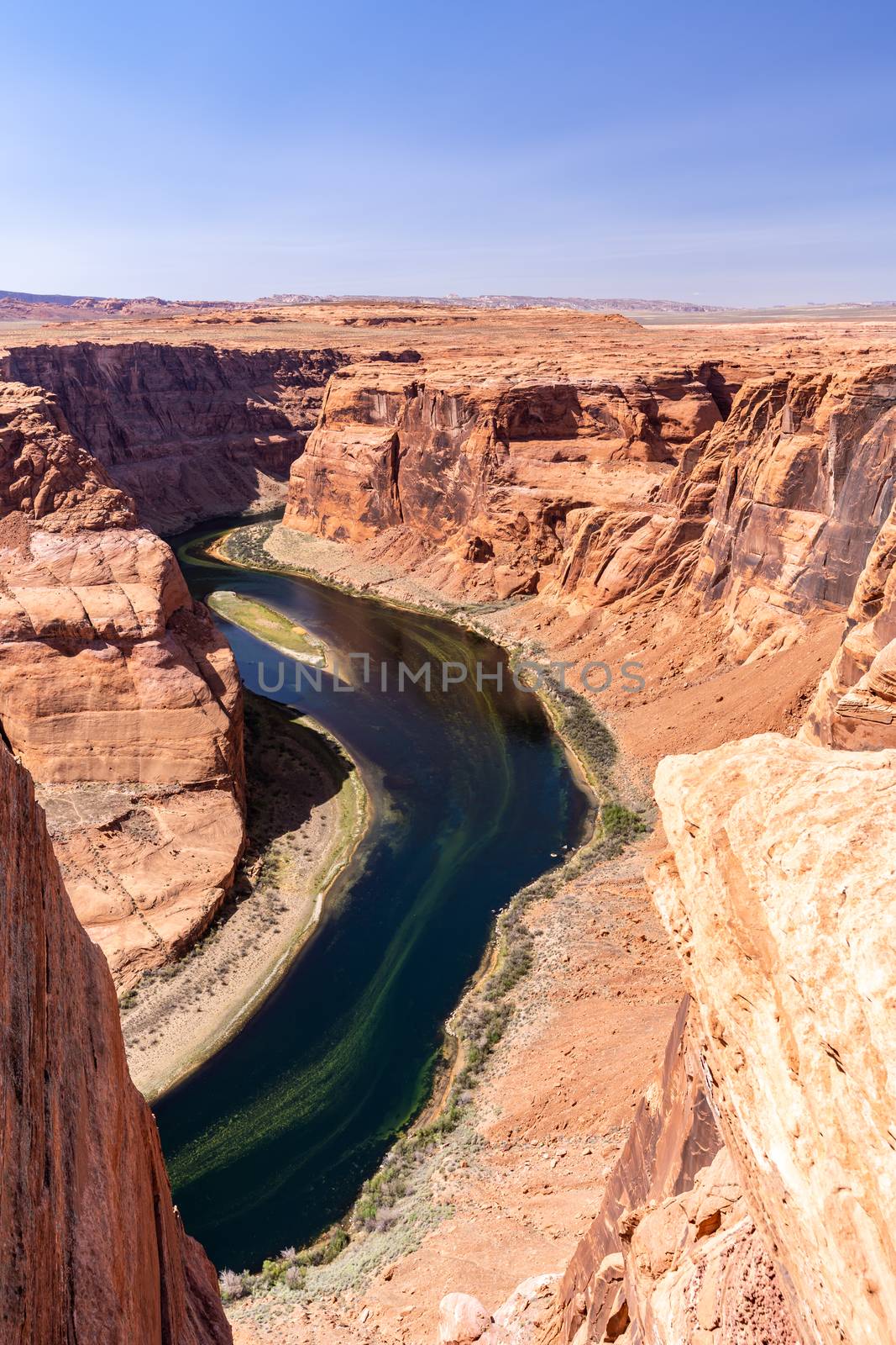 Horseshoe bend with colorado river Grand Canyon at Page Arizona USA