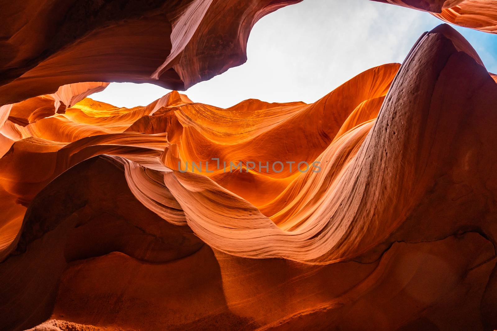 Lower Antelope Canyon in the Navajo Reservation near Page, Arizona USA