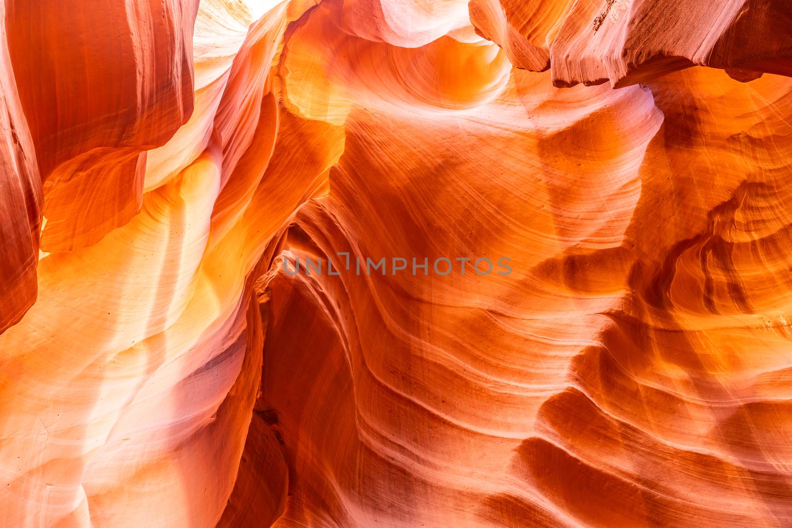 Upper Antelope Canyon in the Navajo Reservation near Page, Arizona USA