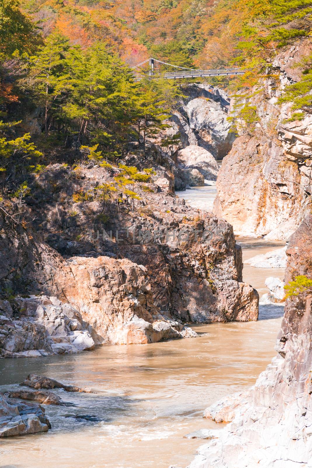 Ryuyo Gorge canyon National Park and recreation area at Nikko Tochigi Japan 