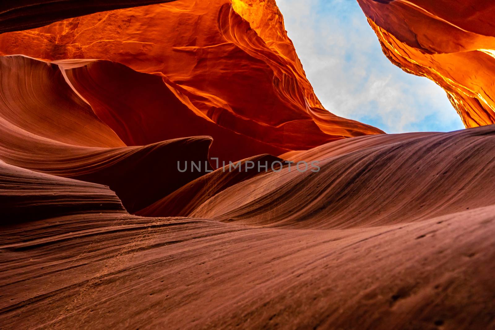 Lower Antelope Canyon in the Navajo Reservation near Page, Arizona USA