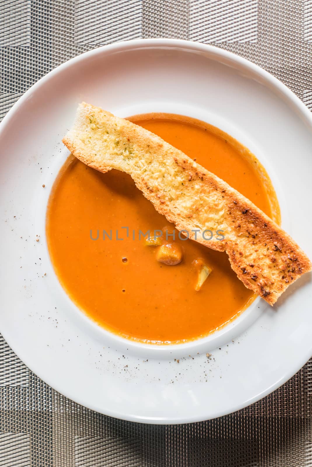 Tomato Soup with crispy bread