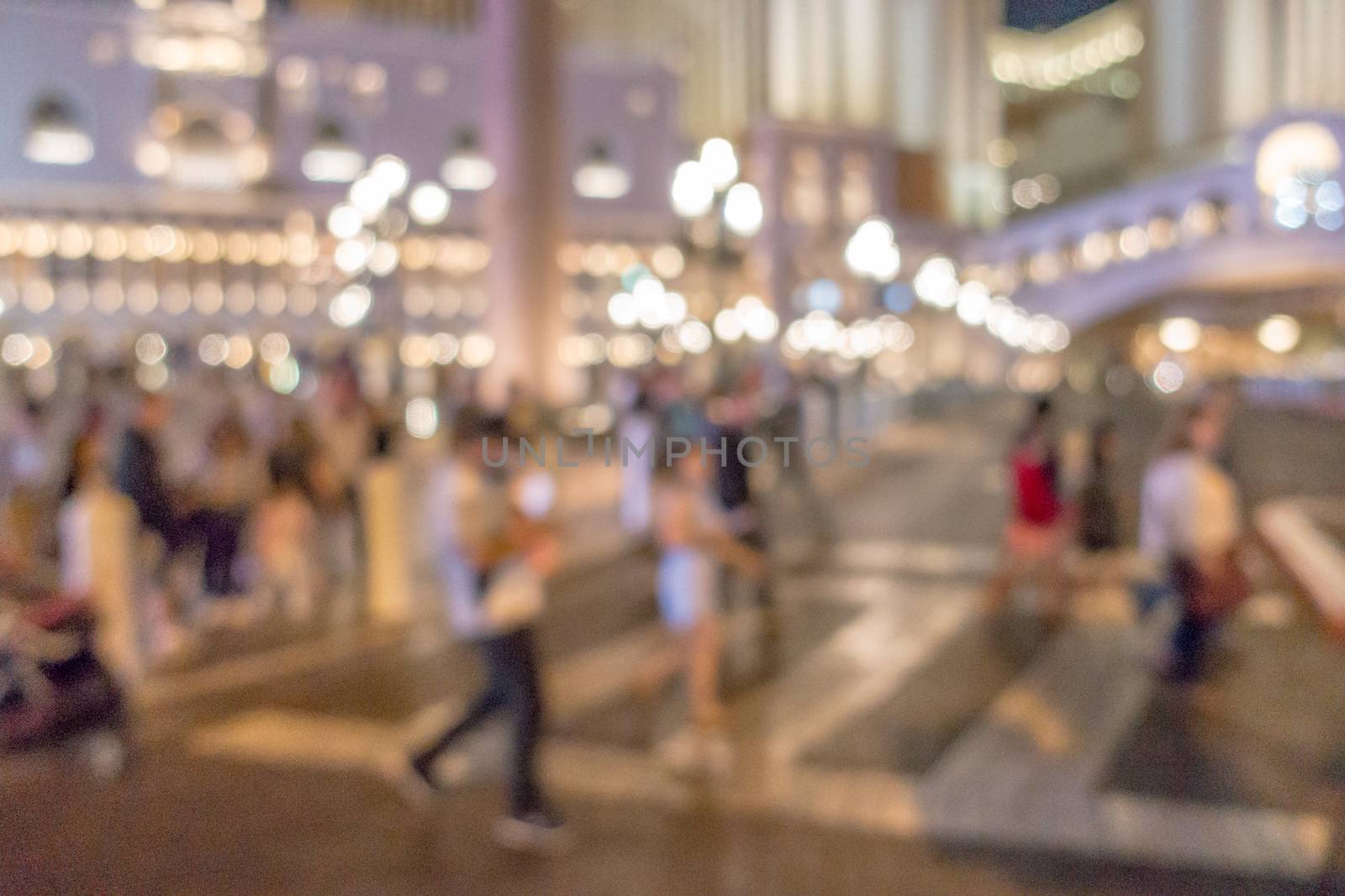 Abstract Blurred background of Las Vegas city cityscape in Nevada USA night