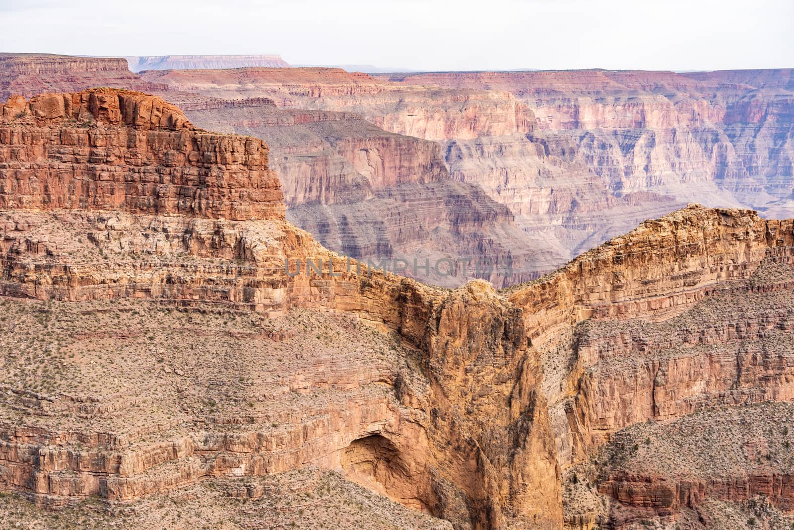 West rim of Grand Canyon in Arizona USA