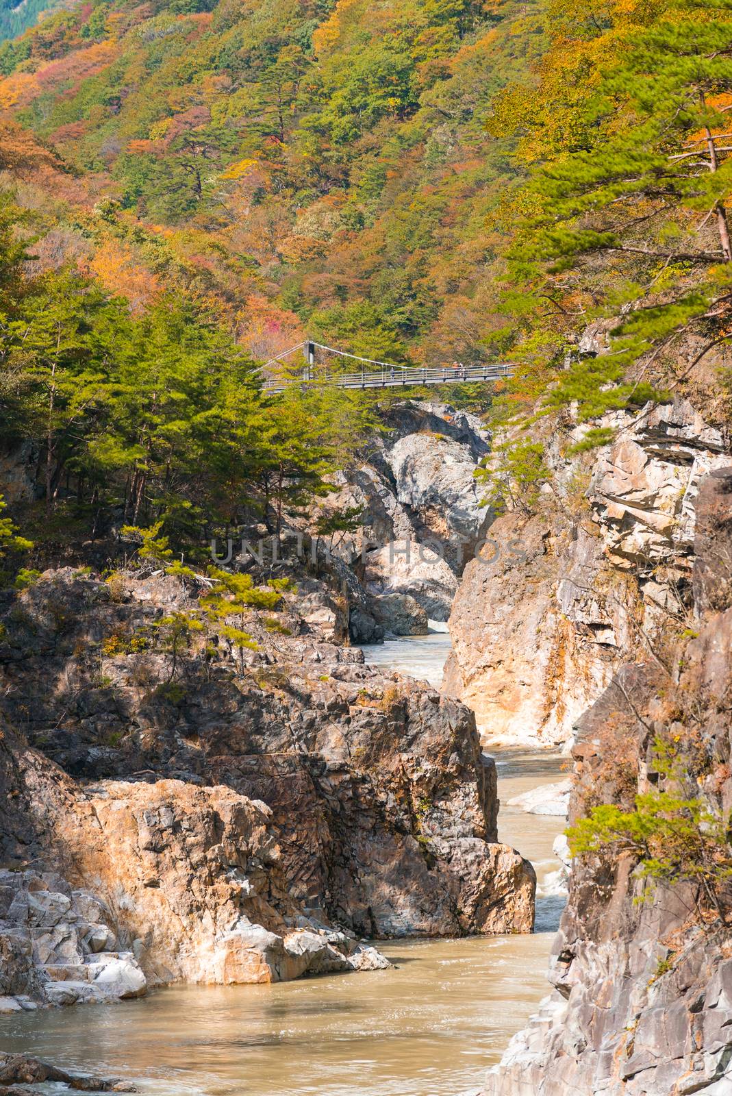 Ryuyo Gorge canyon National Park and recreation area at Nikko Tochigi Japan 