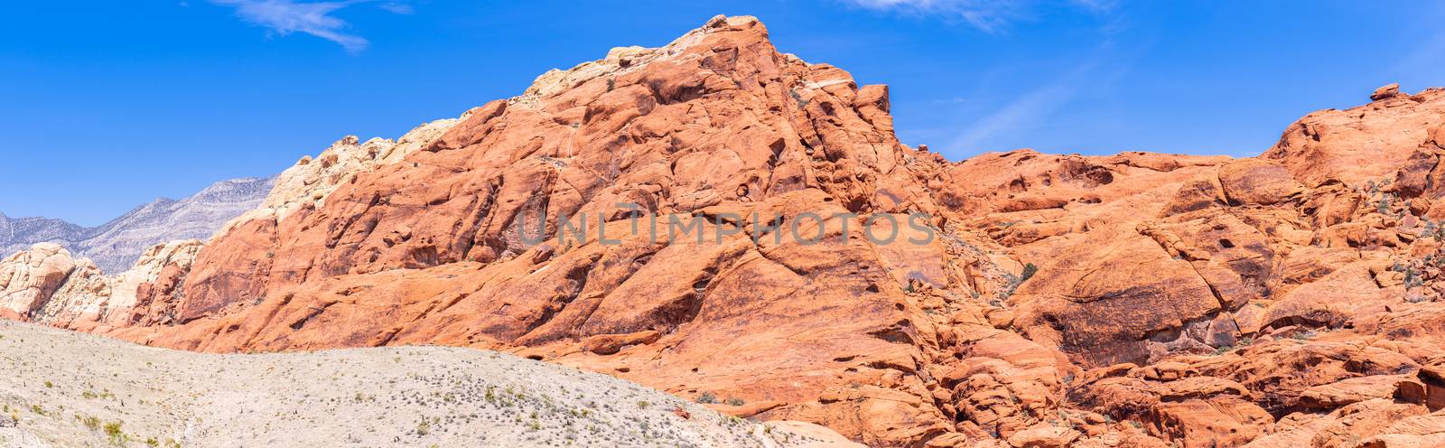 Red Rock Canyon National Conservation Area in Las Vegas Nevada USA Panorama