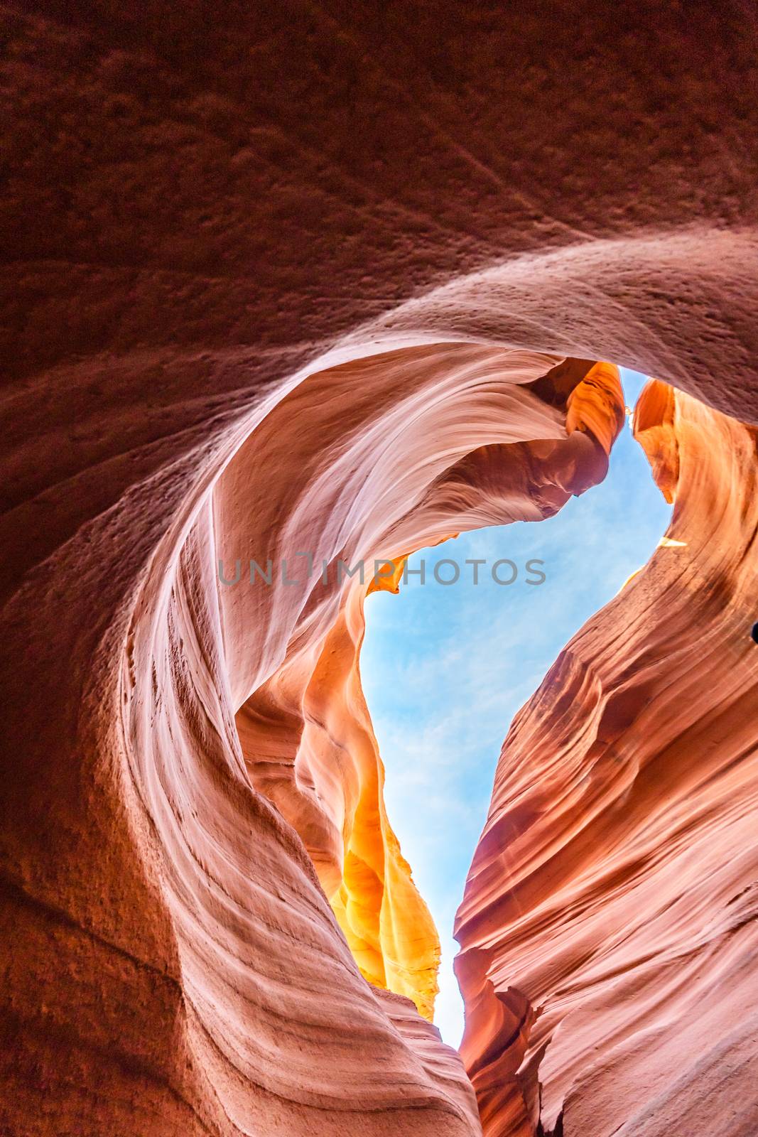 Lower Antelope Canyon in the Navajo Reservation near Page, Arizona USA