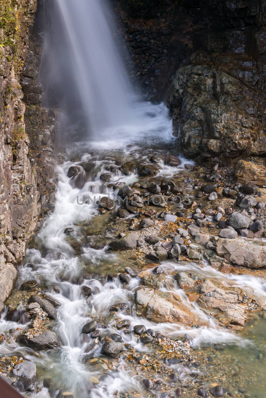 Rainbow waterfall at Ryuyo Gorge Nikko Tochigi Japan