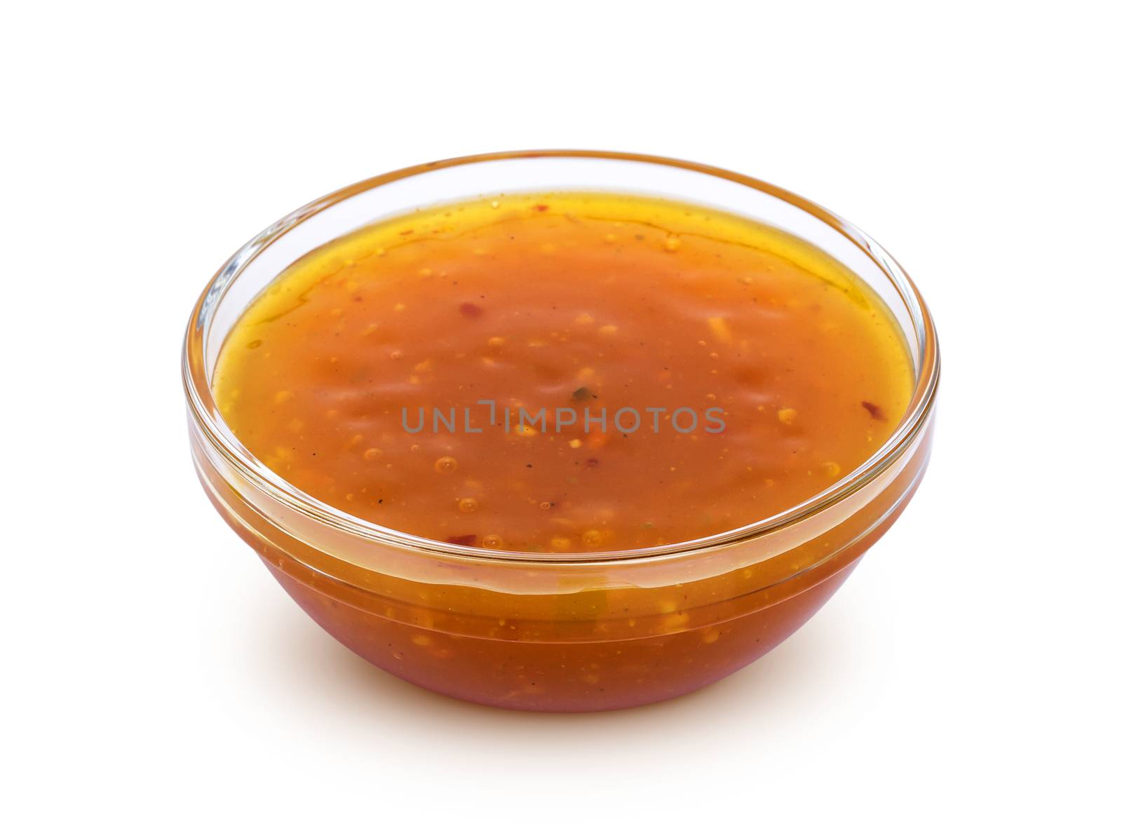Sweet and sour sauce isolated on white background by xamtiw