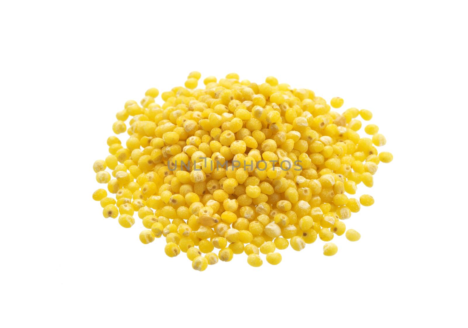 Millet isolated on white background with clipping path