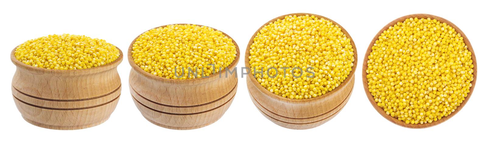 Millet bowl isolated on white background by xamtiw