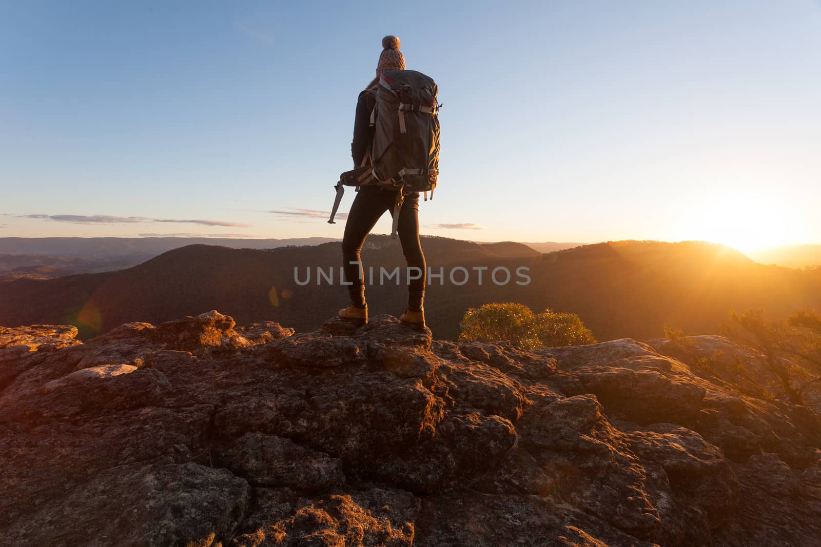 Standing on the edge of Mt Victoria by lovleah