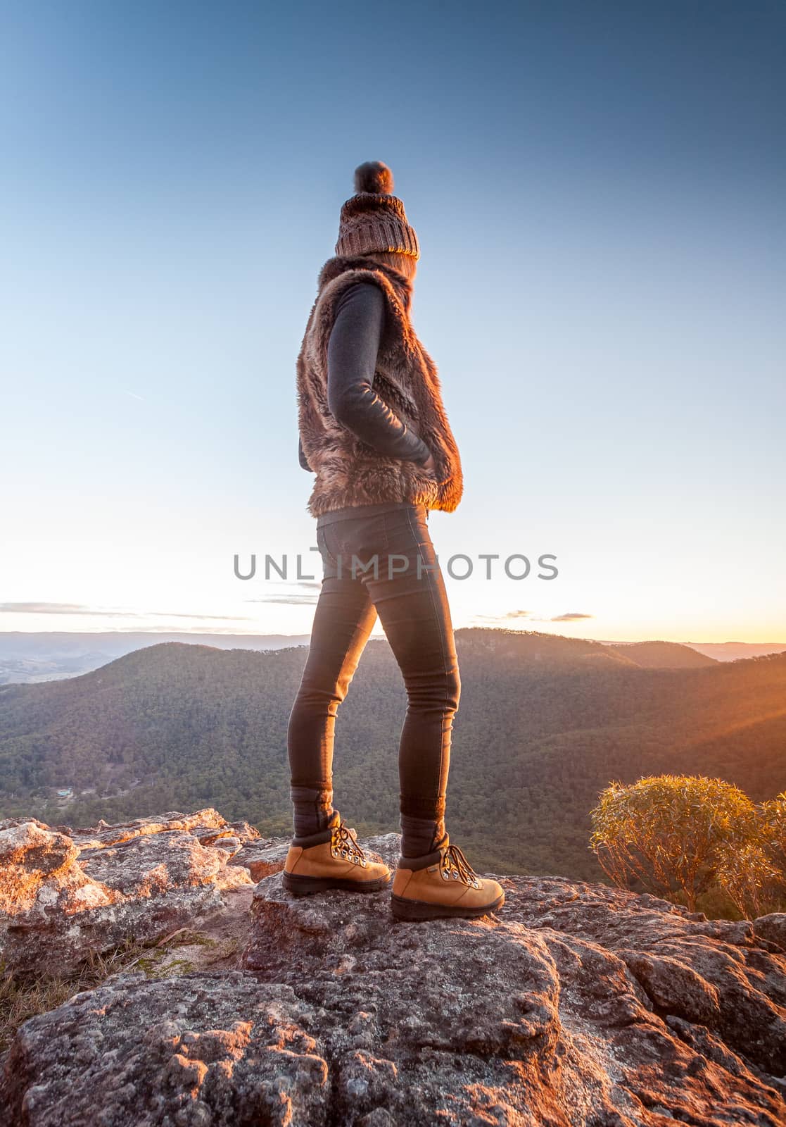 It's easier to go down a mountain than up, but the view is better from the top.  Exploring the cliffs of Mt Victoria soaking up the last rays of warmth from the winter sun