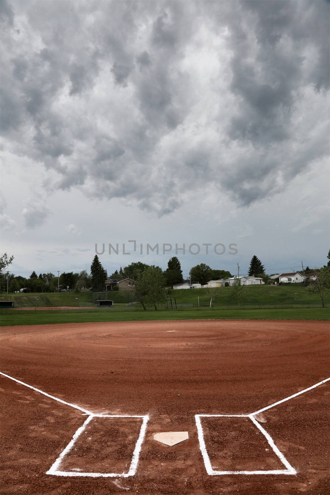 Prairie Storm Baseball Diamond by pictureguy