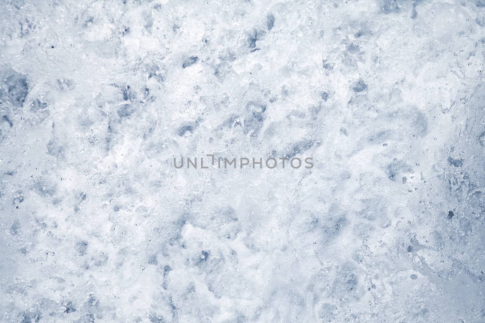 Closeup of whitewater river for texture or background