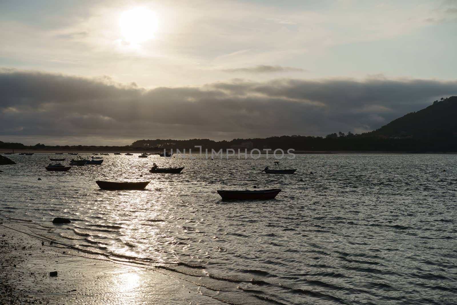 The boats at the sunset by yury_kara