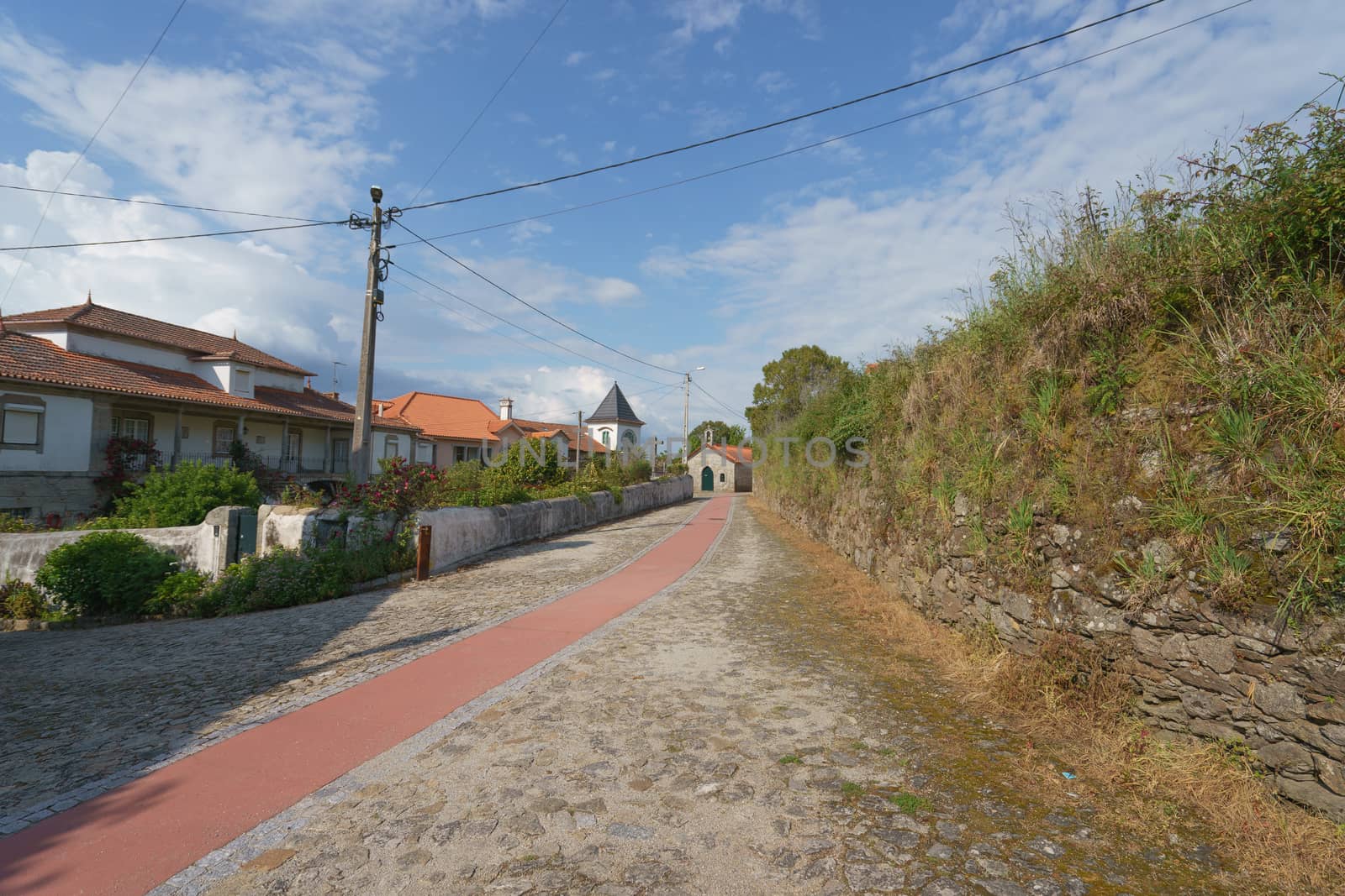 The bike lane in the northern Portugal