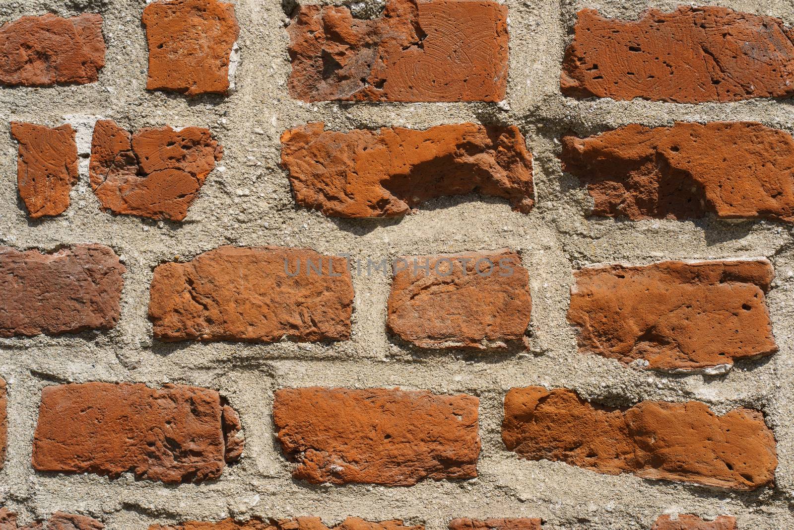 Red stones background, a wall of house