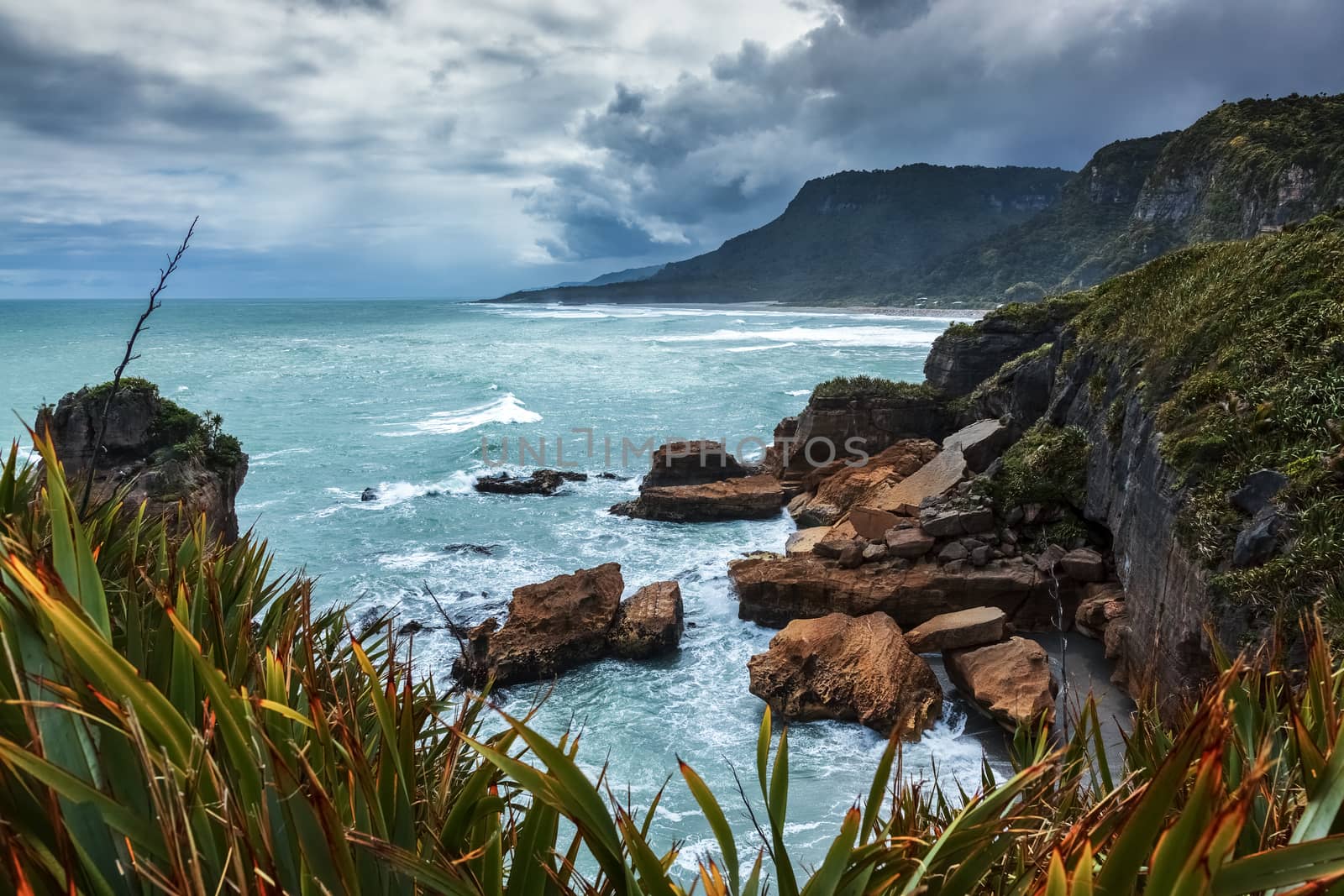 Punakaiki Coastline by phil_bird