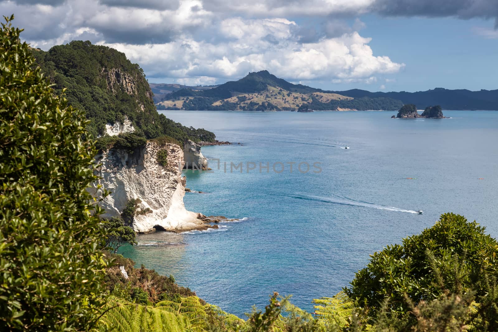 View towards Cathedral Cove by phil_bird