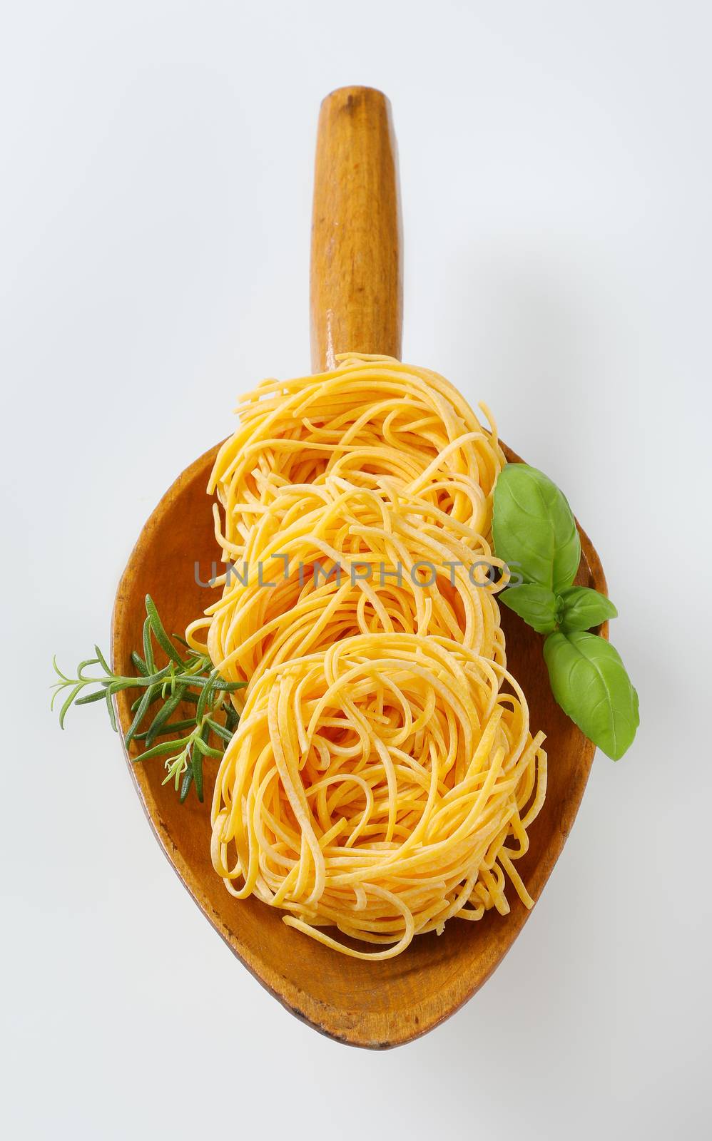 bundles of spaghetti pasta by Digifoodstock