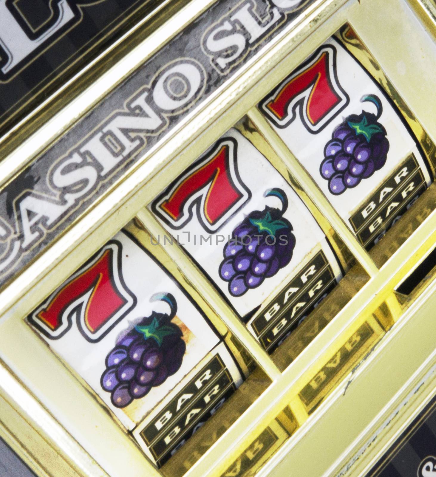 casino slot machine close up 