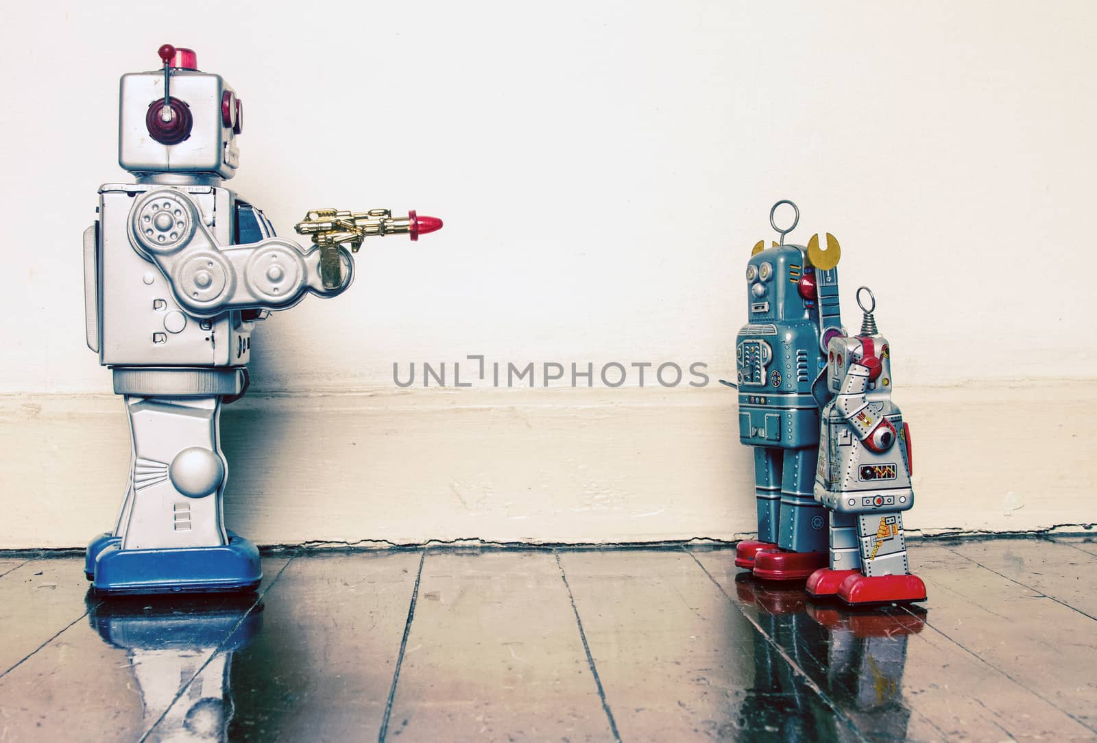 gun crim robots  by davincidig