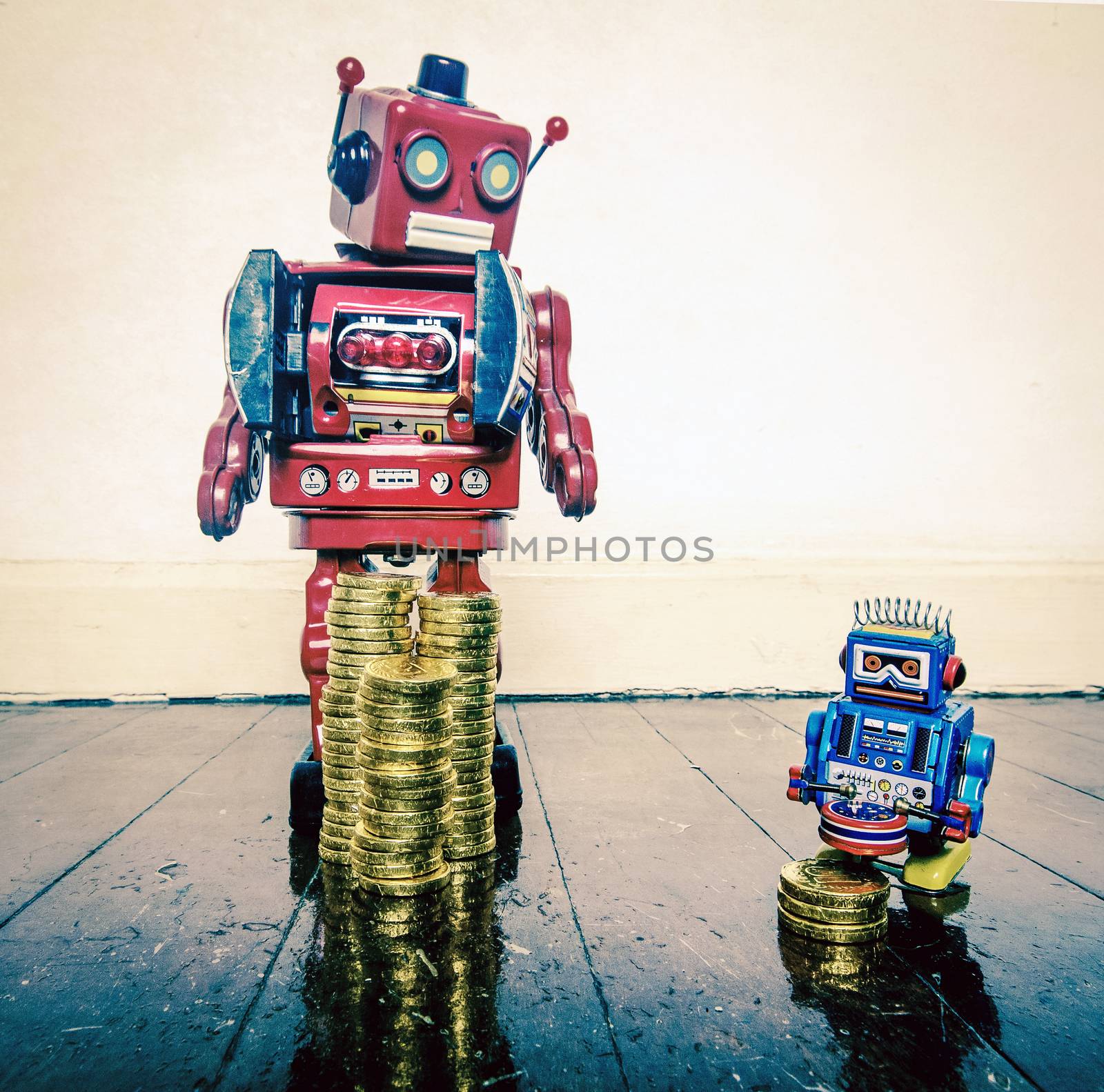 rich poor robots  by davincidig