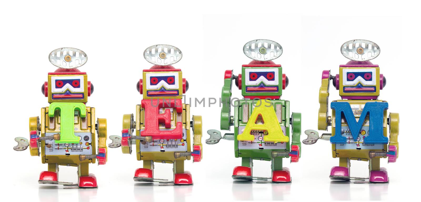  team of robot toys 