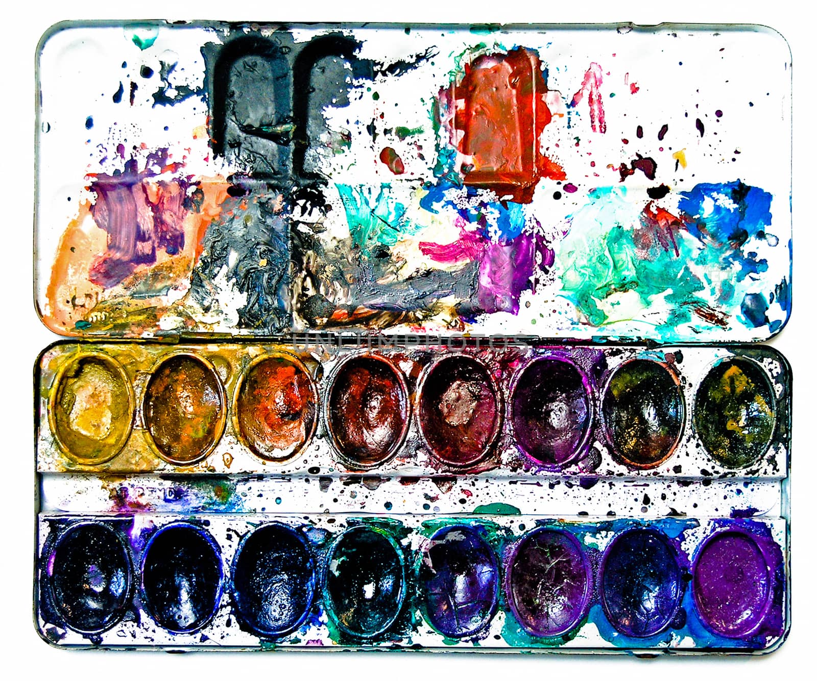 dirty watercolor box