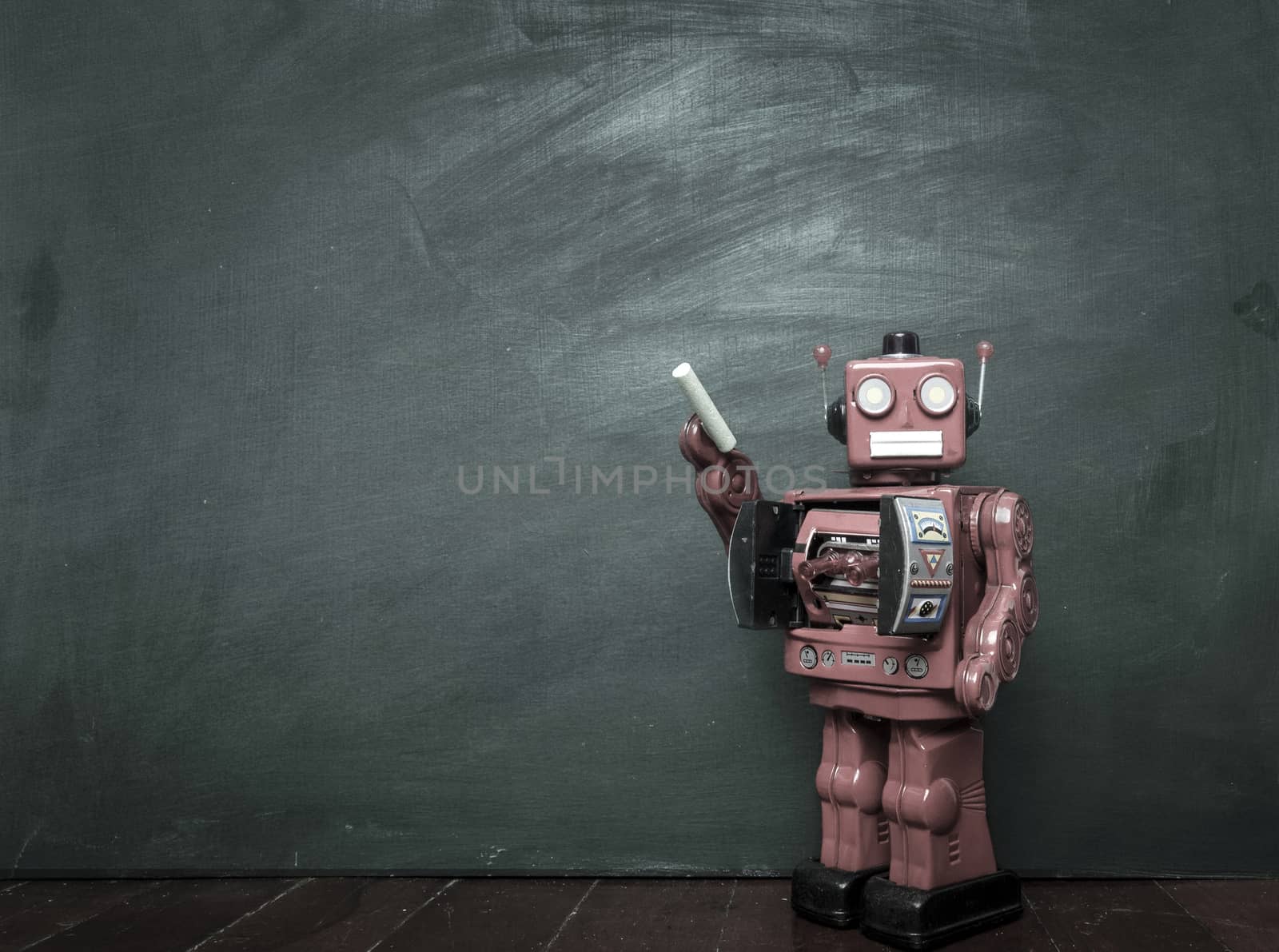 robots chalk by davincidig