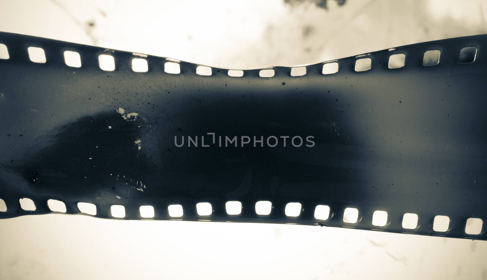 old 35 mm film melting