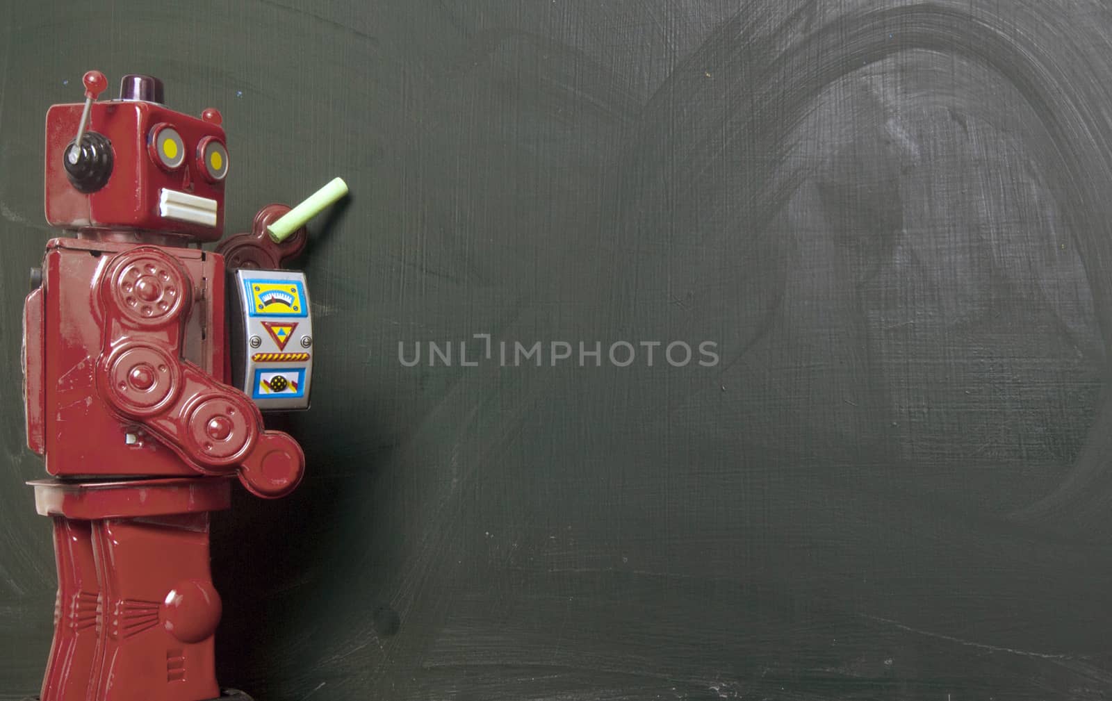 robots chalk by davincidig