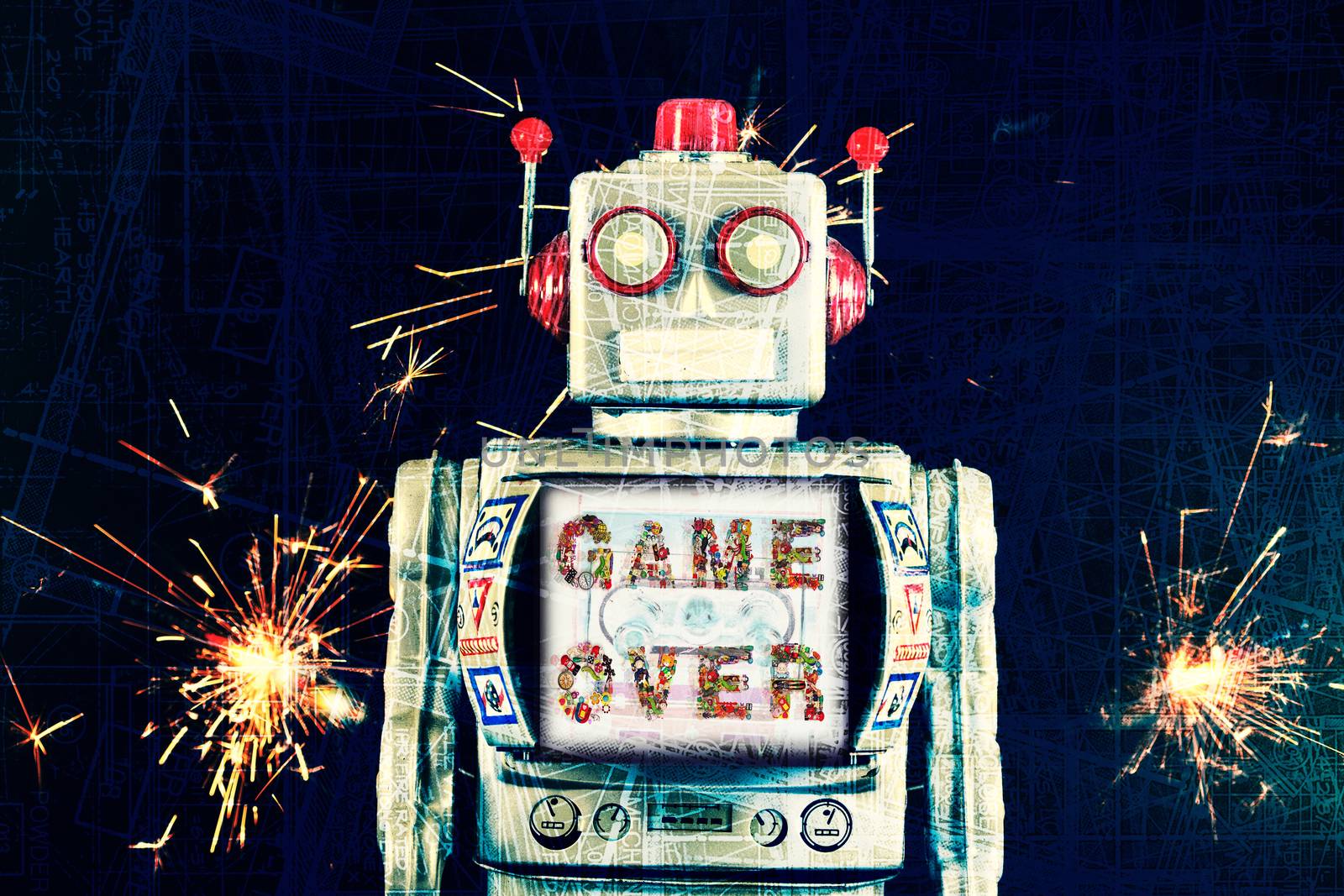 robot game over by davincidig