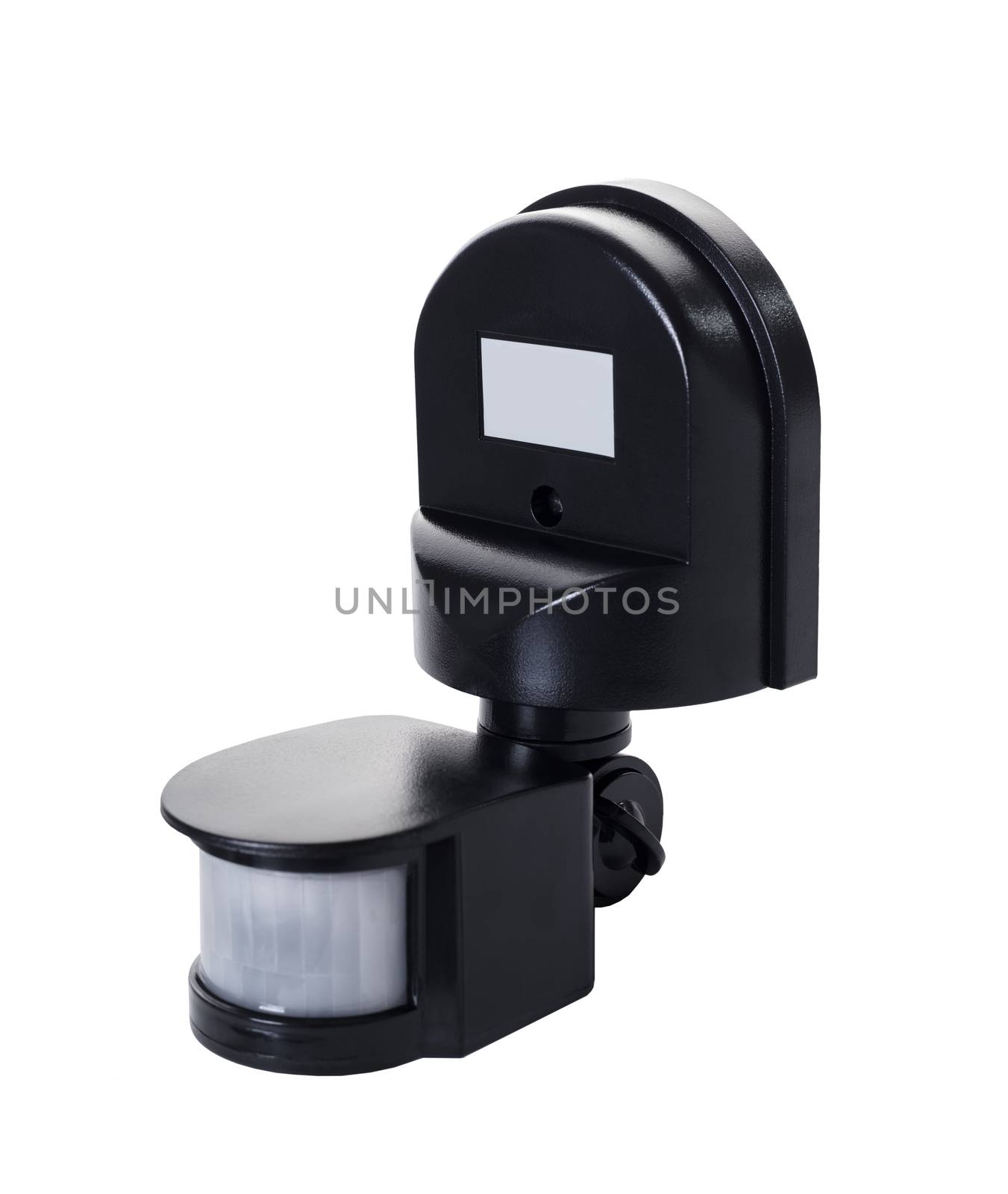 new motion detector on white isolated background