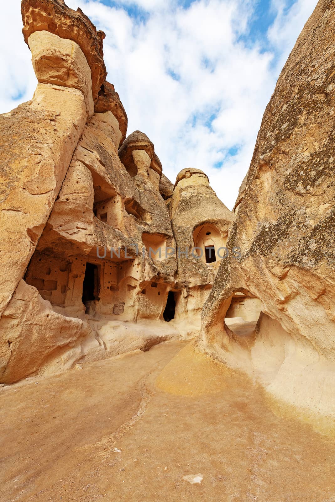 Fairy houses stone cliffs by igor_stramyk