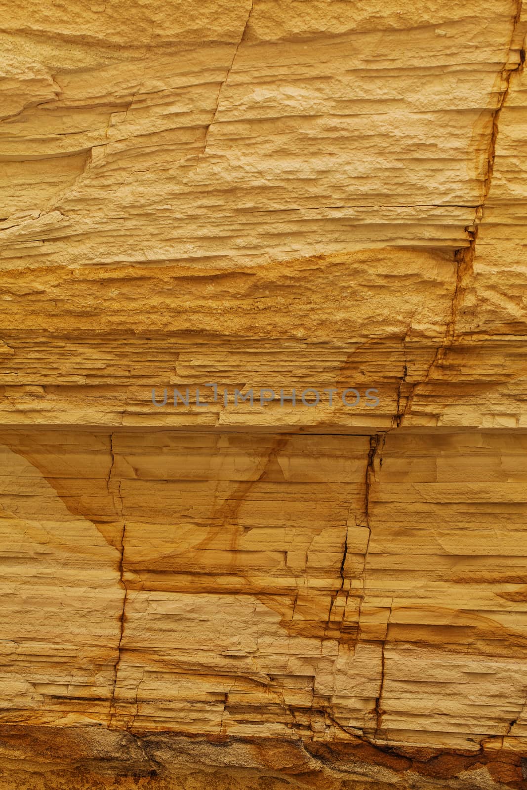 Texture of red sand stone with visible layers