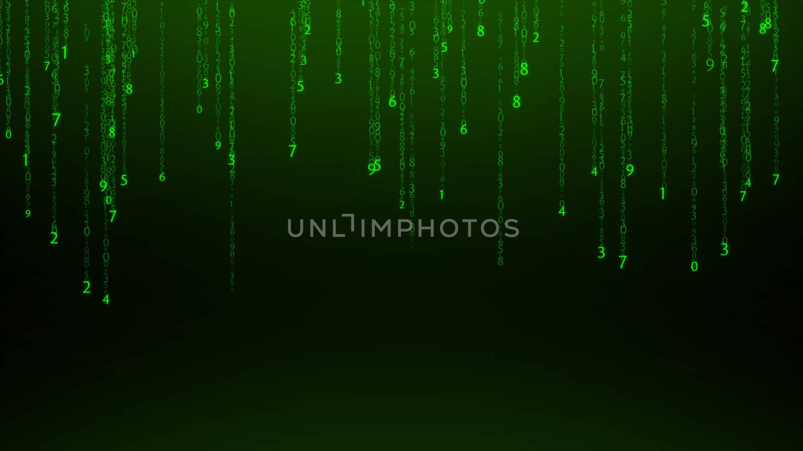 Abstract matrix numbers background.