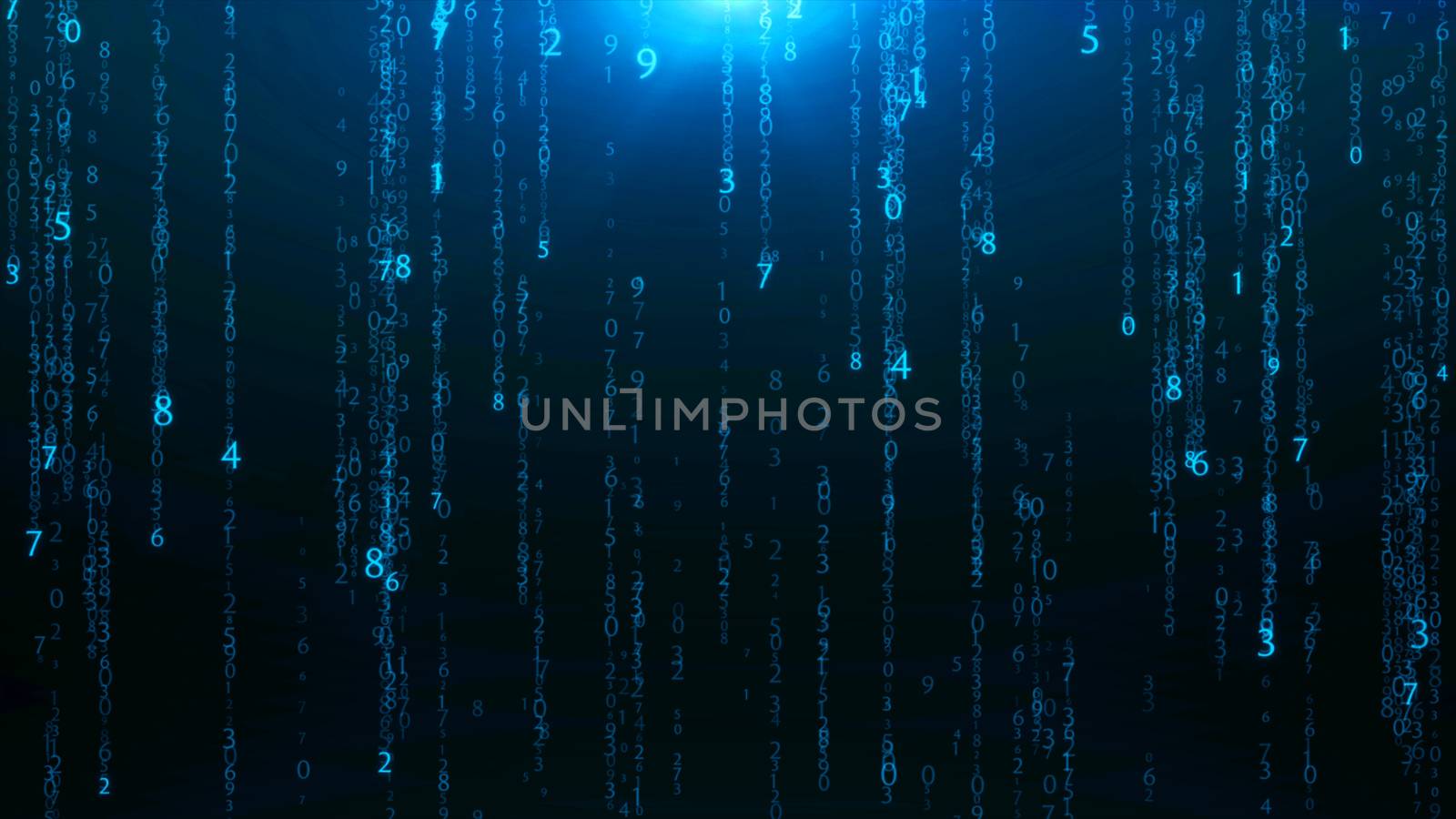 Abstract matrix numbers background.