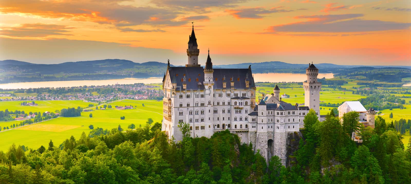 Neuschwanstein castle, Germany by Lazarenko