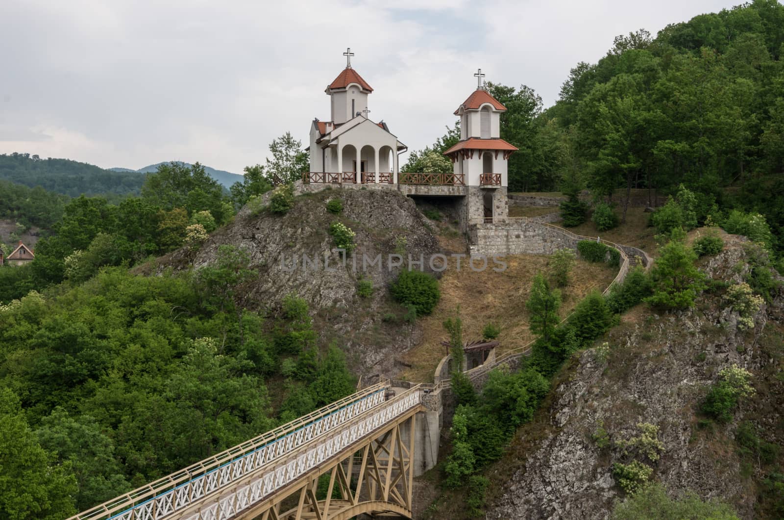 Church of the Transfiguration in Prolom Banja. Serbia