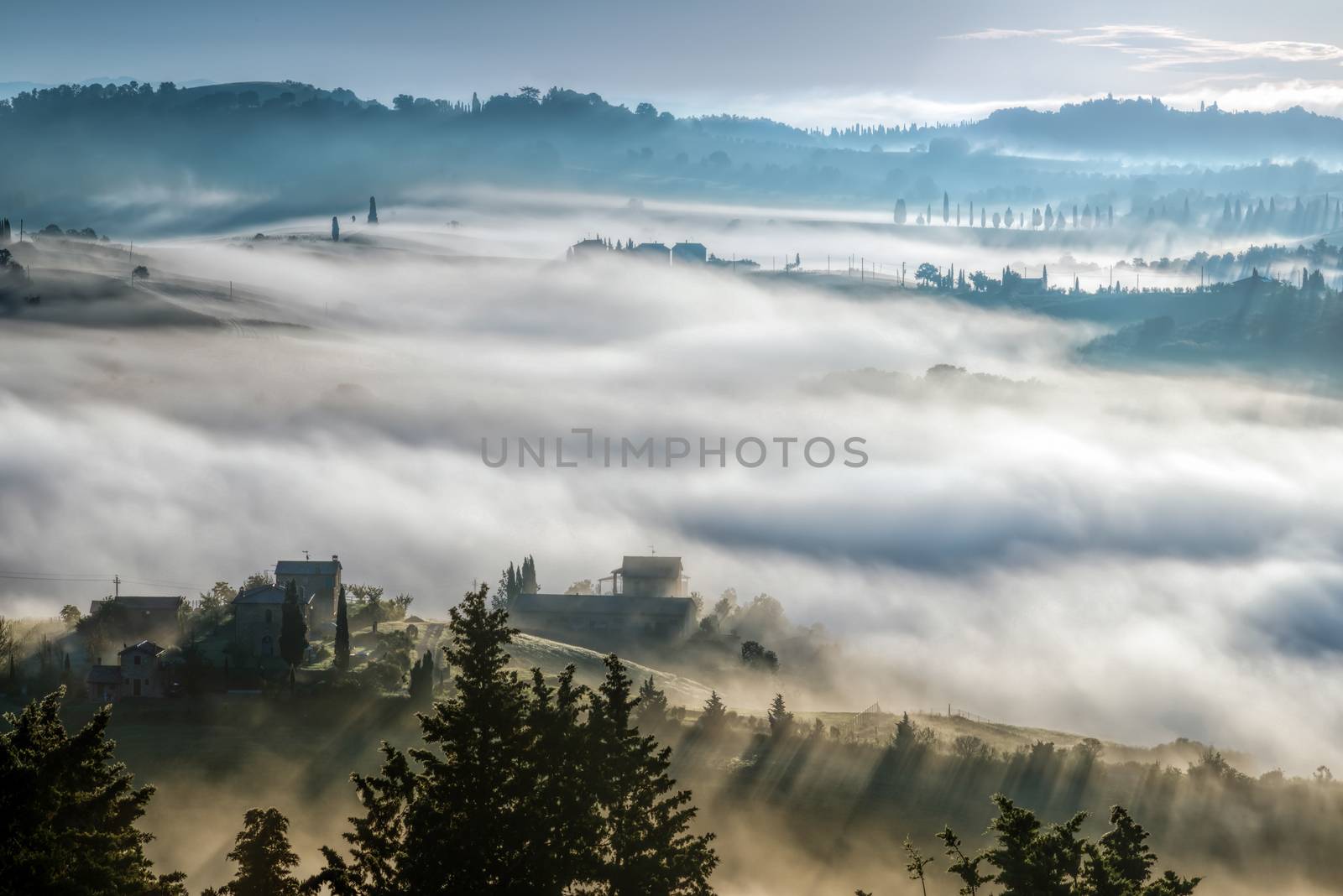 Sunrise over Val d'Orcia by phil_bird