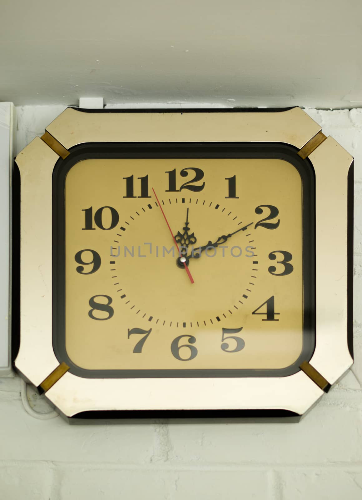 ANTIQUE CLOCK MOUNTED ON WALL by PrettyTG