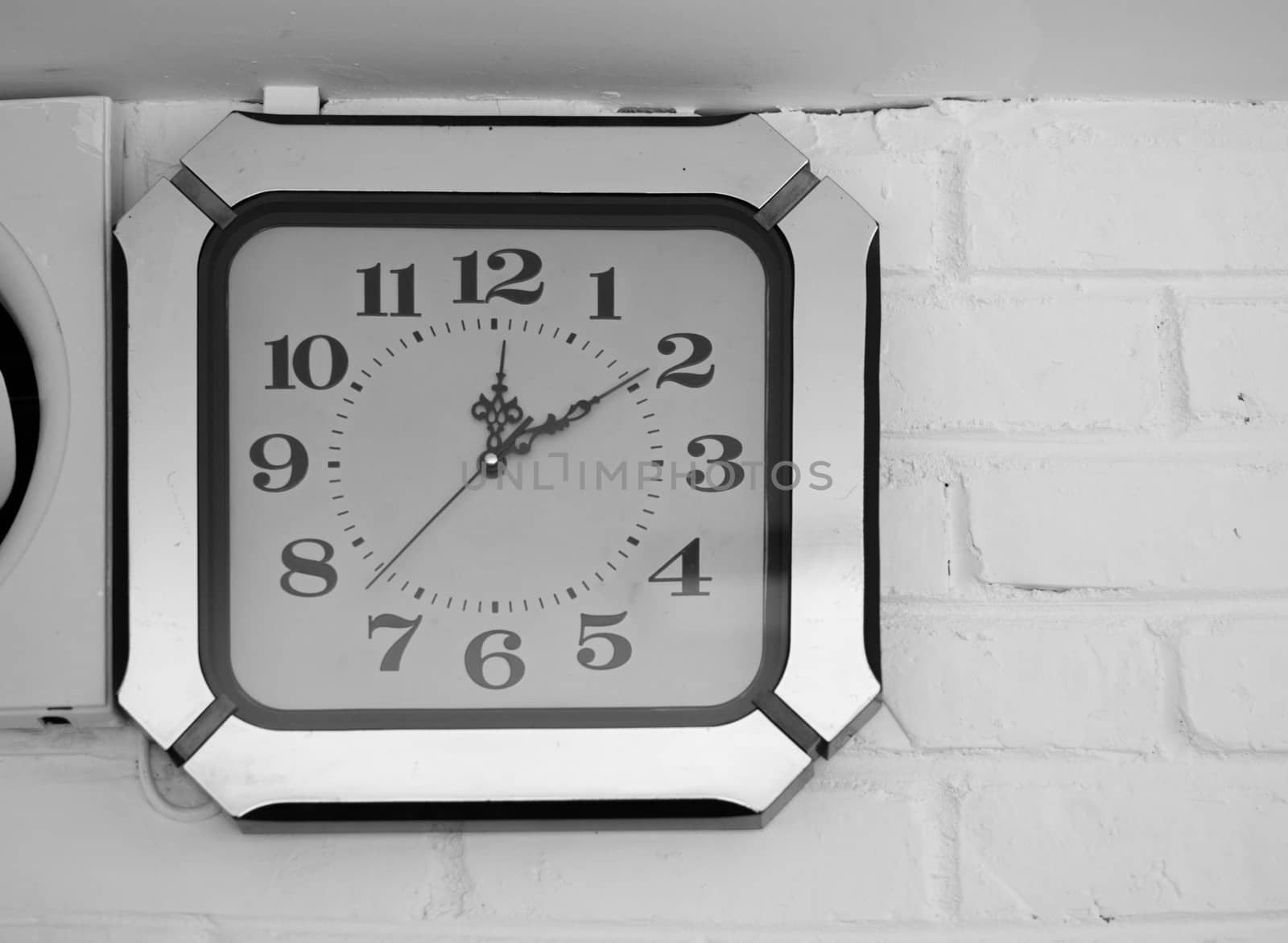 ANTIQUE CLOCK MOUNTED ON WALL by PrettyTG