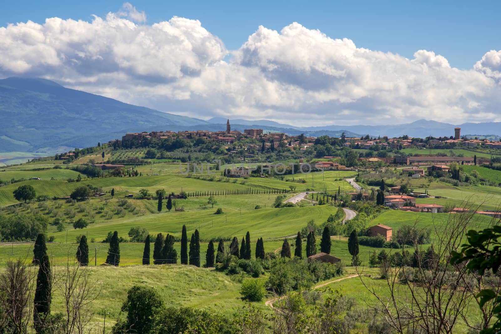 View of Pienza in Tuscany