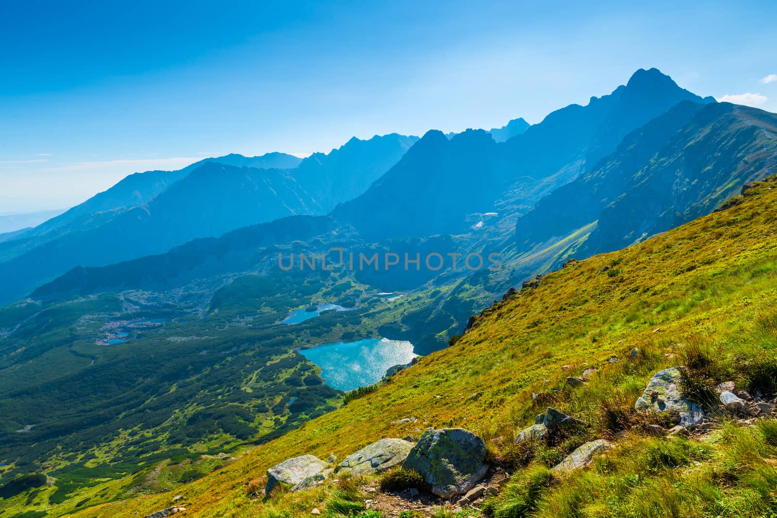 Beautiful scenic landscape, shot in the Tatra Mountains In Poland