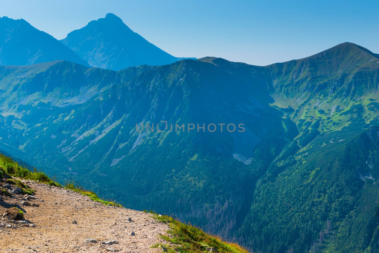 Photo Tatra mountains from the tourist point Kasprowy Wierch