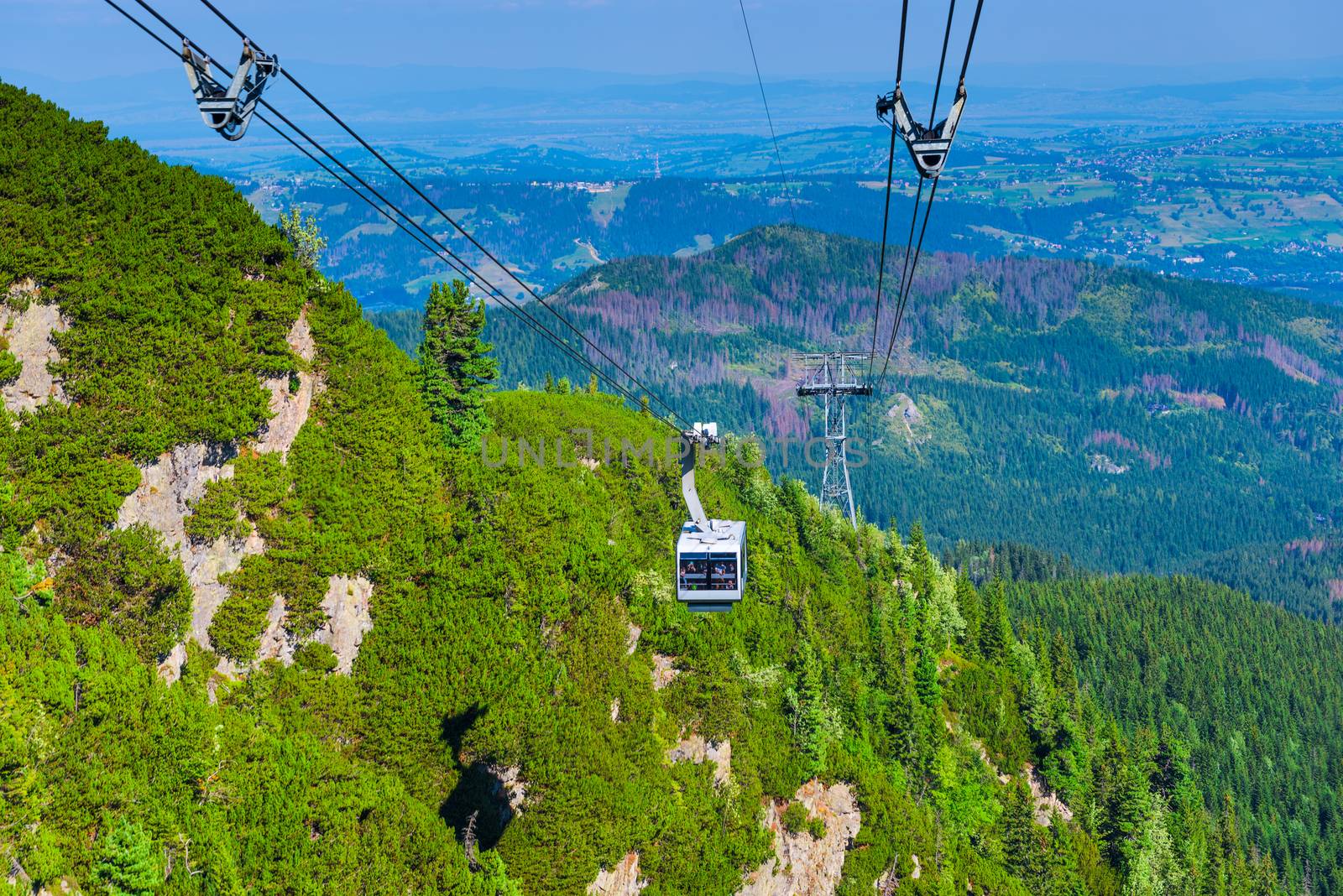 cable car, climbing Kasprowy Wierch, Poland by kosmsos111